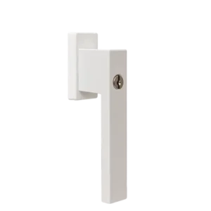Window handle with a key - DUBLIN (white RAL9016)